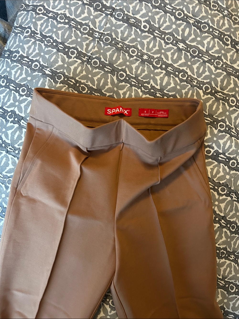 SPANX woman’s Tan-Brown Slim Dress Pants
